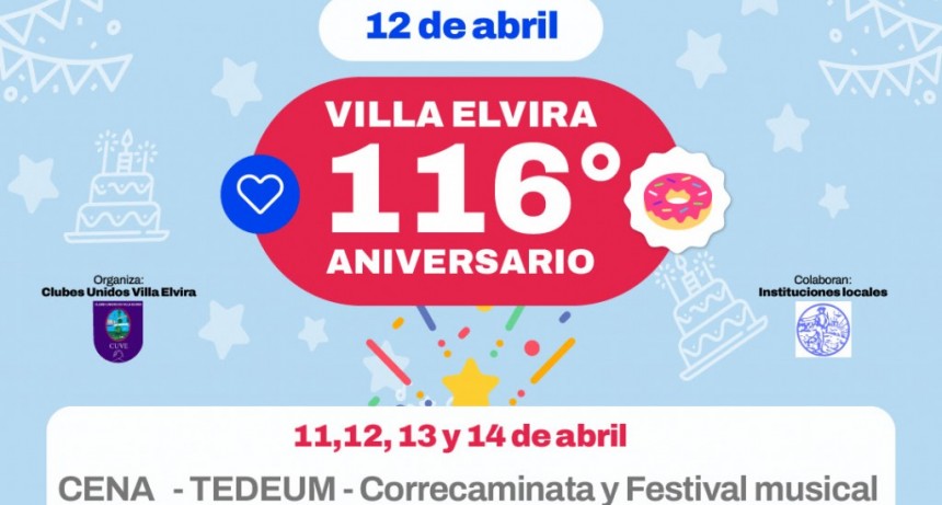La Plata: Shows en vivo, correcaminata y más actividades para festejar los 116 años de Villa Elvira