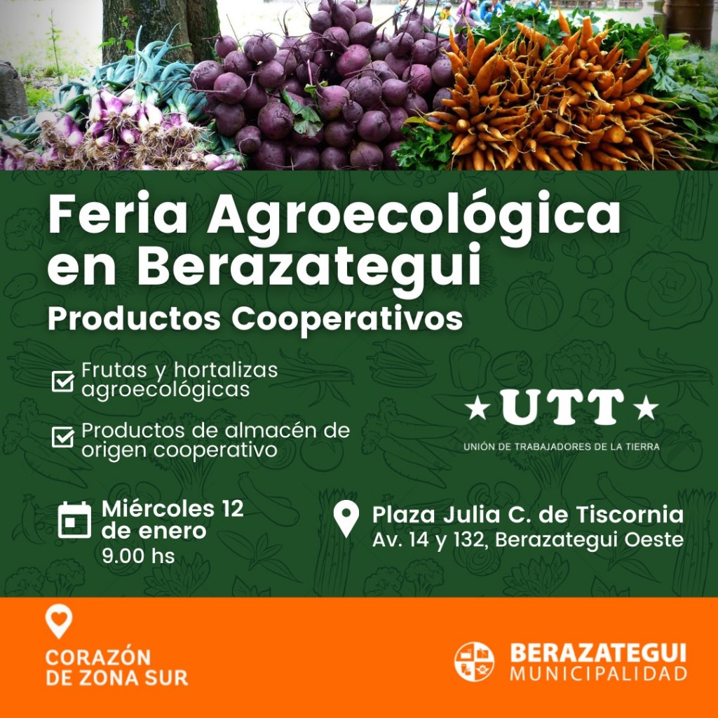 Berazategui: Se viene una nueva Feria Agroecológica en el distrito 