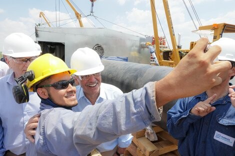 Alberto Fernández junto a Sergio Ziliotto recorrieron las obras del Gasoducto Presidente Néstor Kirchner en La Pampa 