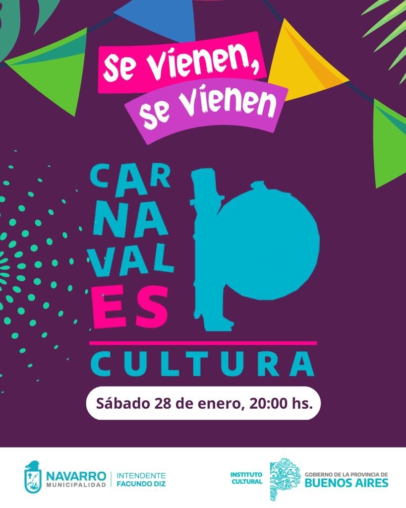 Navarro: “CarnavalES Cultura” llega a la ciudad 