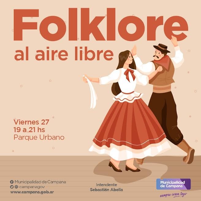 Campana: Este viernes vuelven las clases de folklore al aire libre