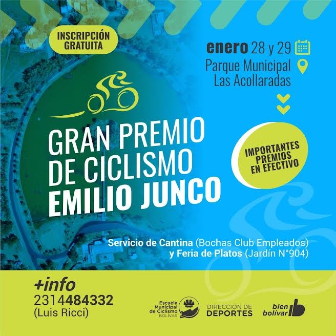 Bolívar: Este fin de semana se corre la competencia Gran Premio de Ciclismo “Emilio Junco” 