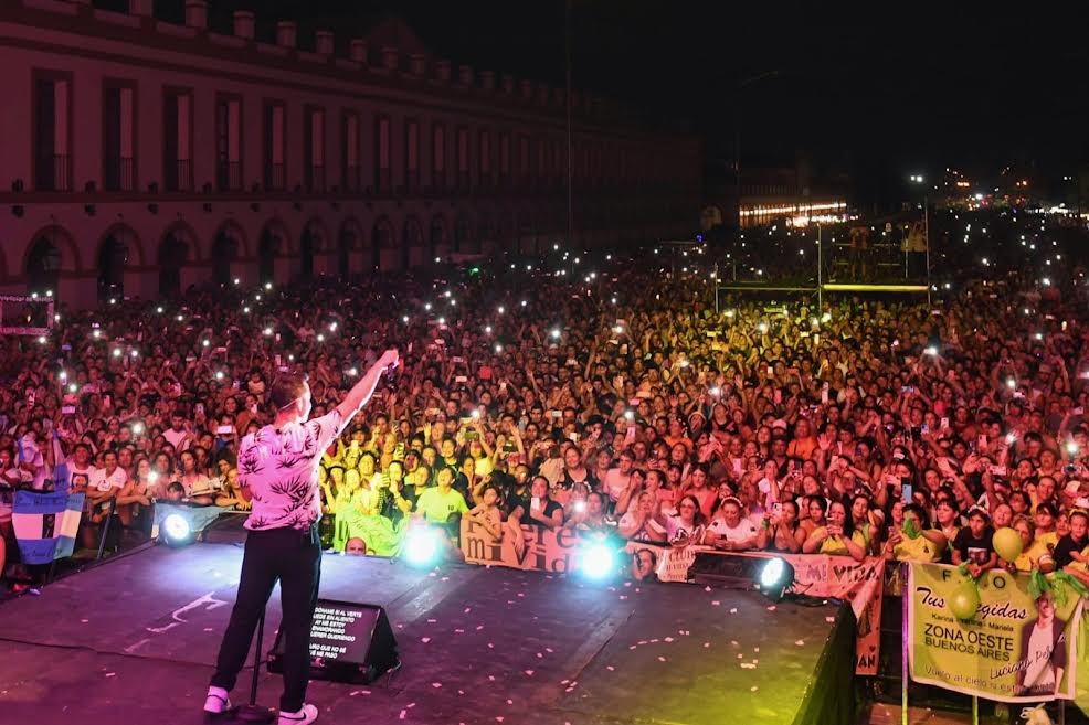 Luján: Más de 100.000 personas disfrutaron del show de Luciano Pereyra en el distrito 