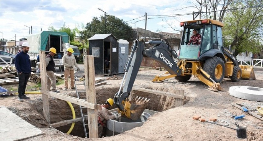 La Provincia avanza con los trabajos del colector cloacal para Chivilcoy