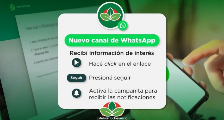E. Echeverría: La Municipalidad cuenta con canal oficial de whatsapp 