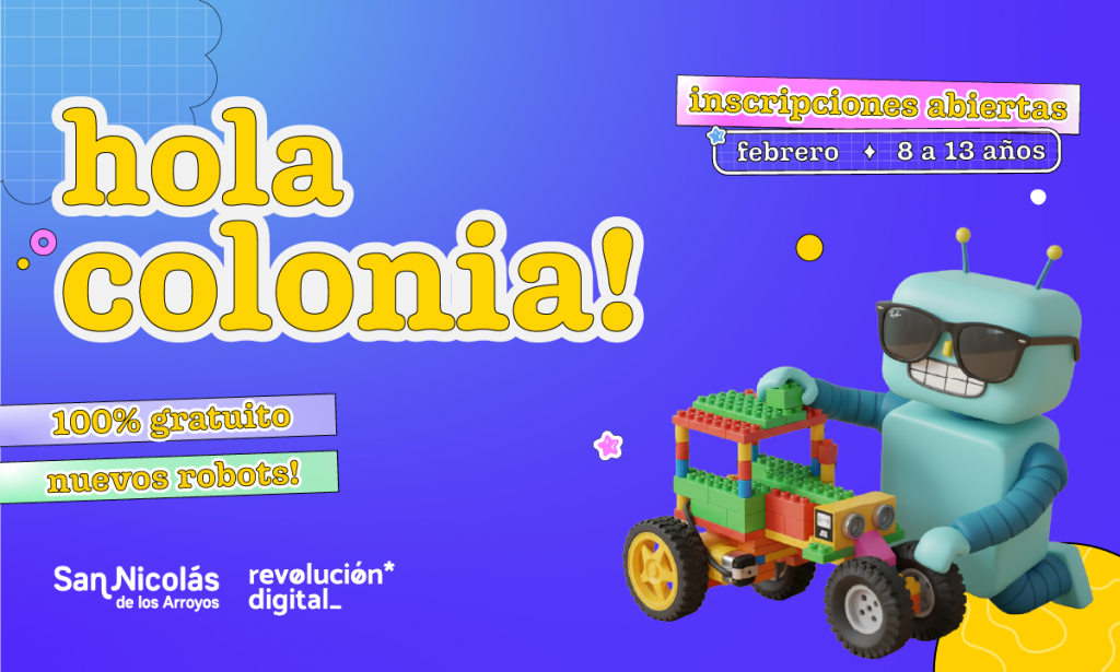 San Nicolás: Comenzó la inscripción a la Colonia de Robótica 2026