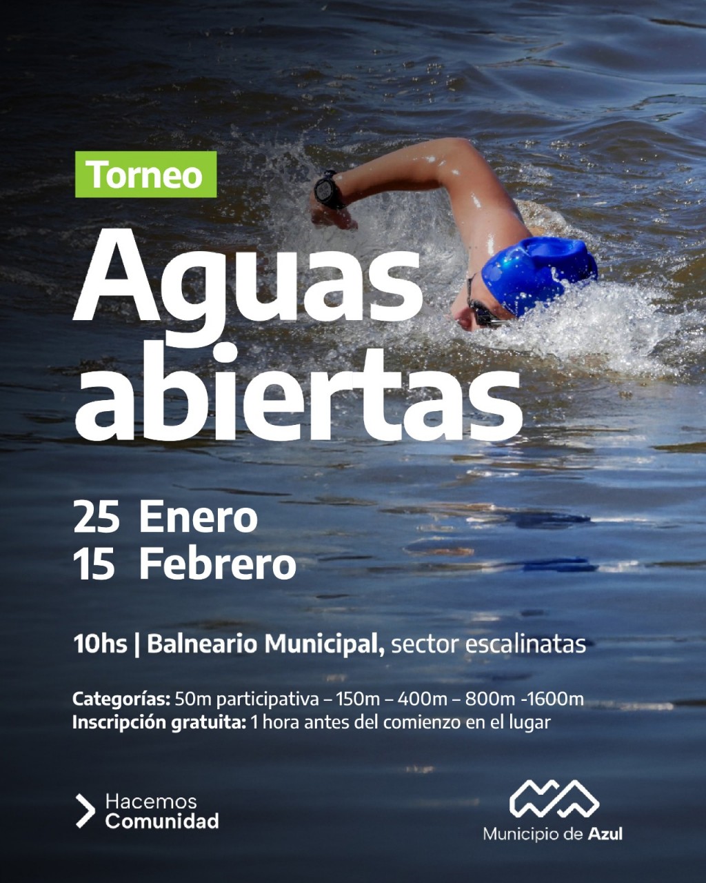 Azul: Se viene la segunda fecha de Aguas Abiertas
