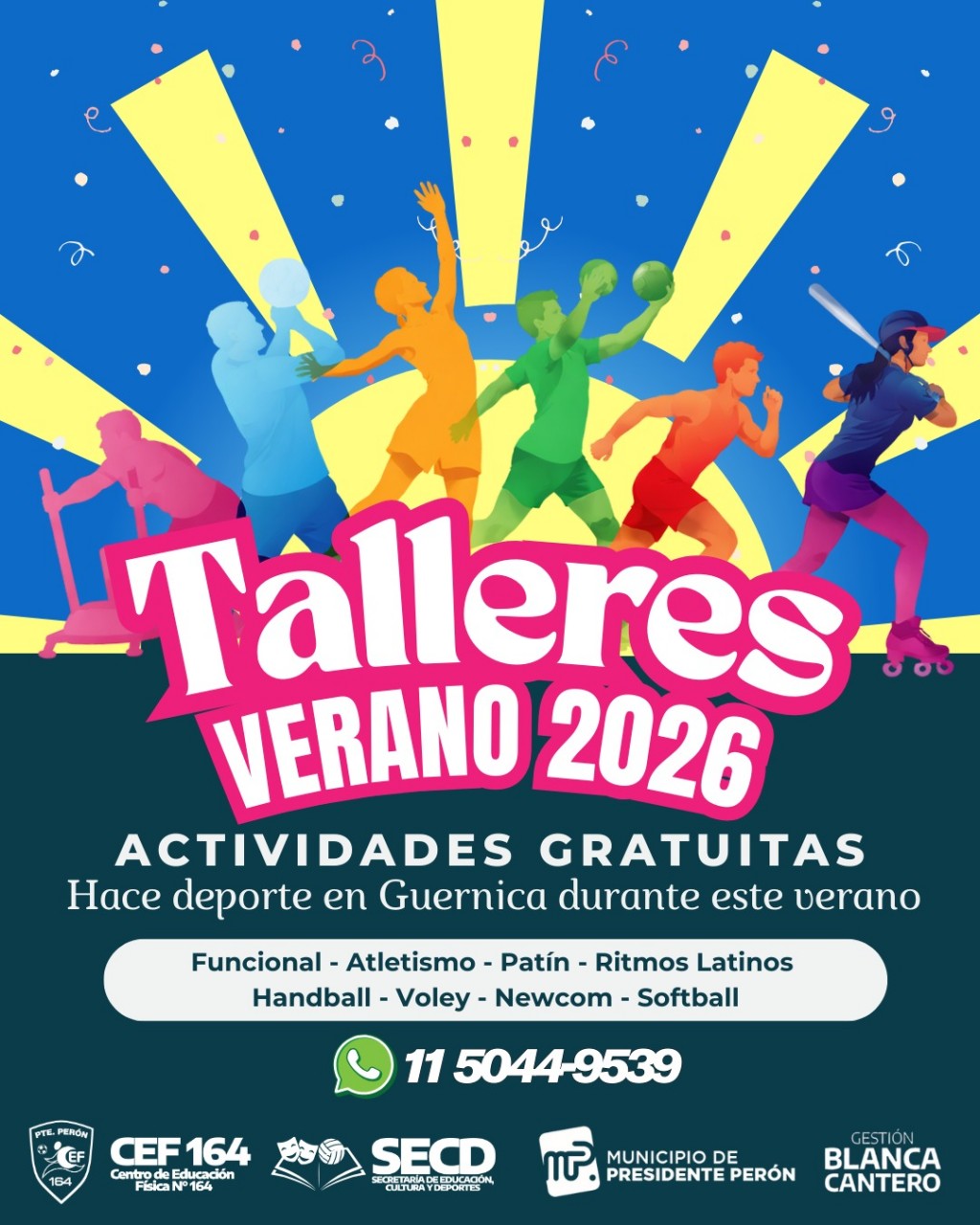 Pte. Perón: El Municipio ofrece una amplia variedad de actividades deportivas de verano