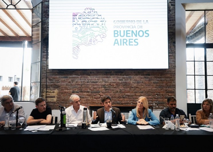 Kicillof se reunió con empresarios y representantes de distintos sectores productivos en Chascomús
