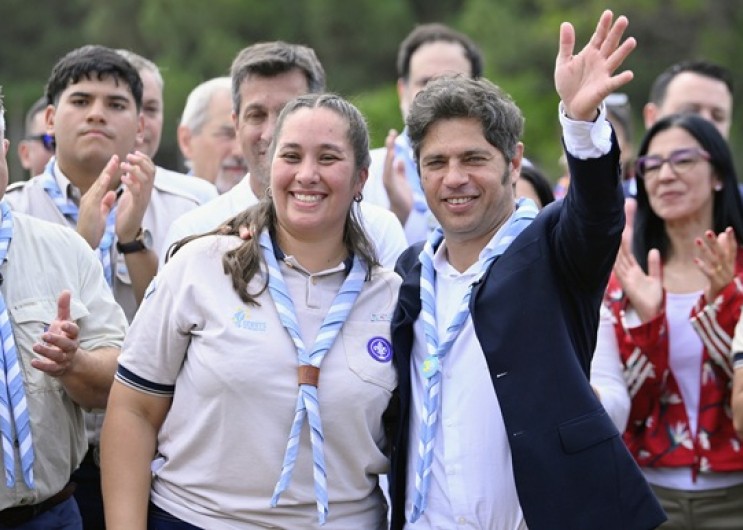 Kicillof participó de una jornada de formación y prevención de incendios forestales en Nocochea