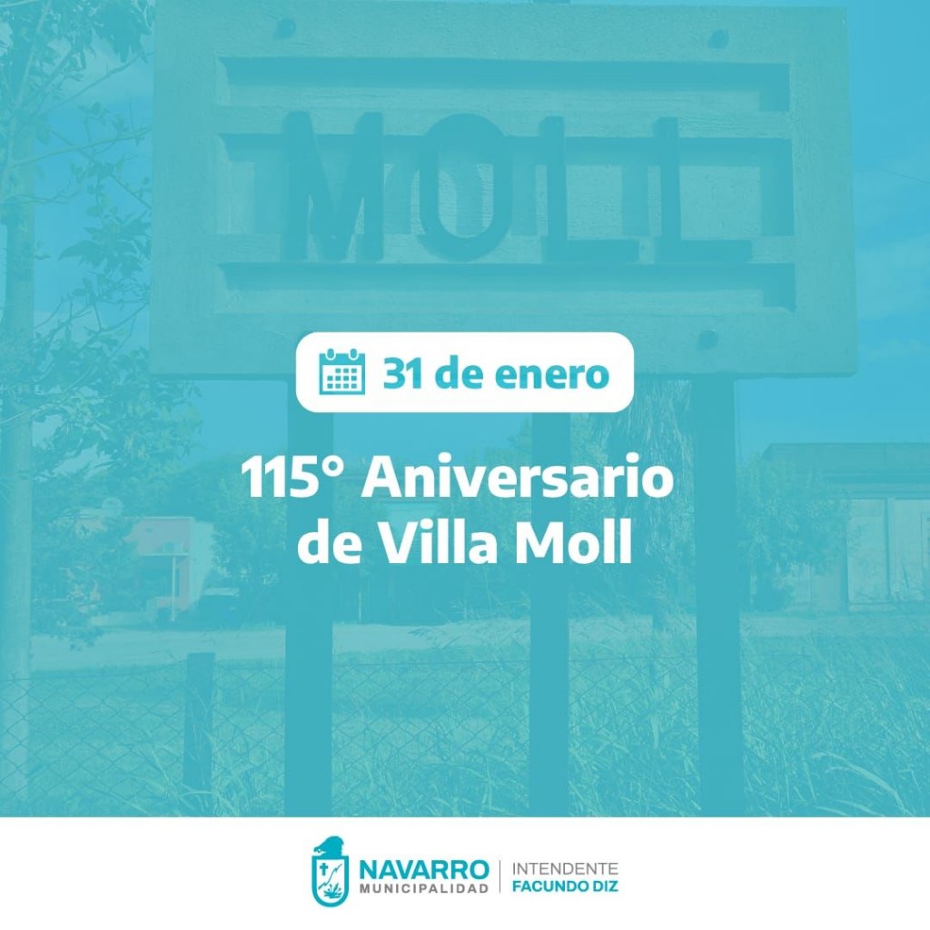 Navarro: Villa Moll cumple 115 años y lo festeja a lo grande
