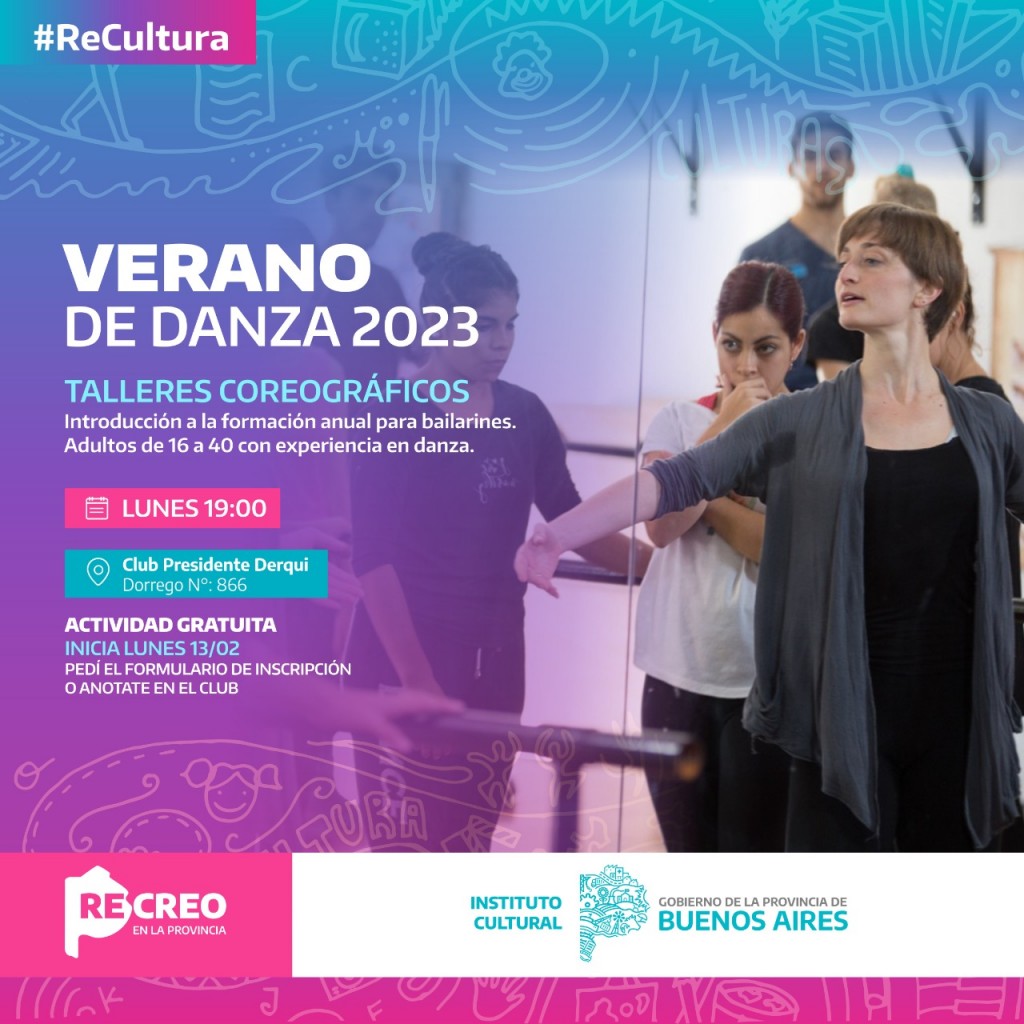 Comienza en Pilar “Verano de Danza 2023”, con talleres de formación para bailarines y bailarinas