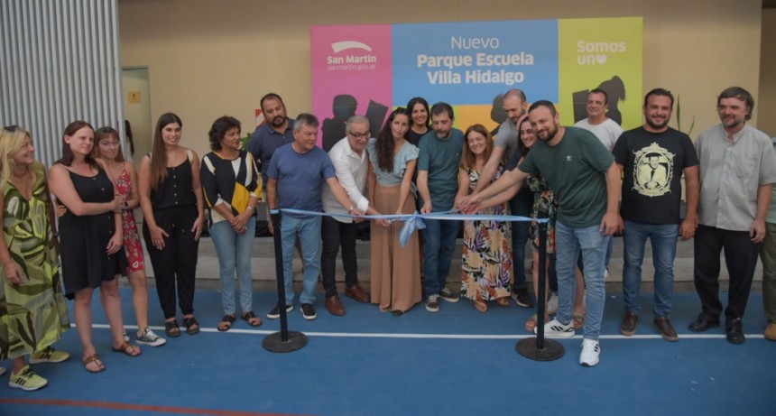San Martín: Fernando Moreira presentó el nuevo Parque Escuela Villa Hidalgo