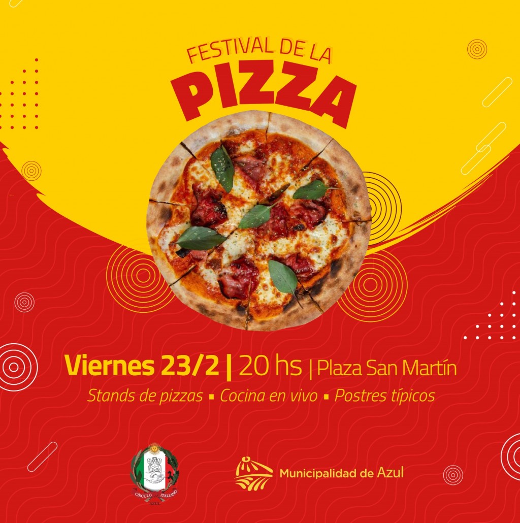 Azul: Se realizará el Festival de la Pizza