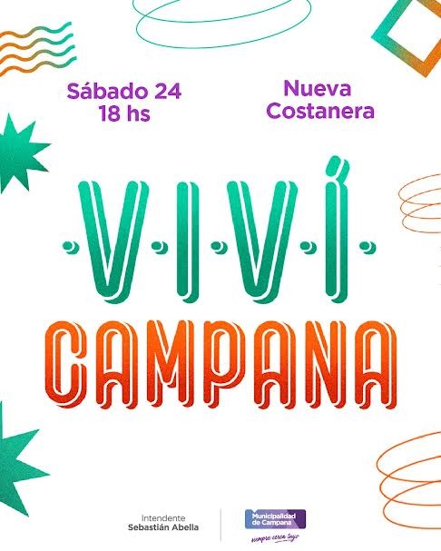 Este sábado se viene una nueva edición de “Viví Campana” en la Costanera