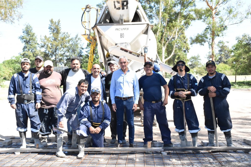 Berisso: Continua la construcción del nuevo playón deportivo en el Parque Abuelas de Plaza de Mayo
