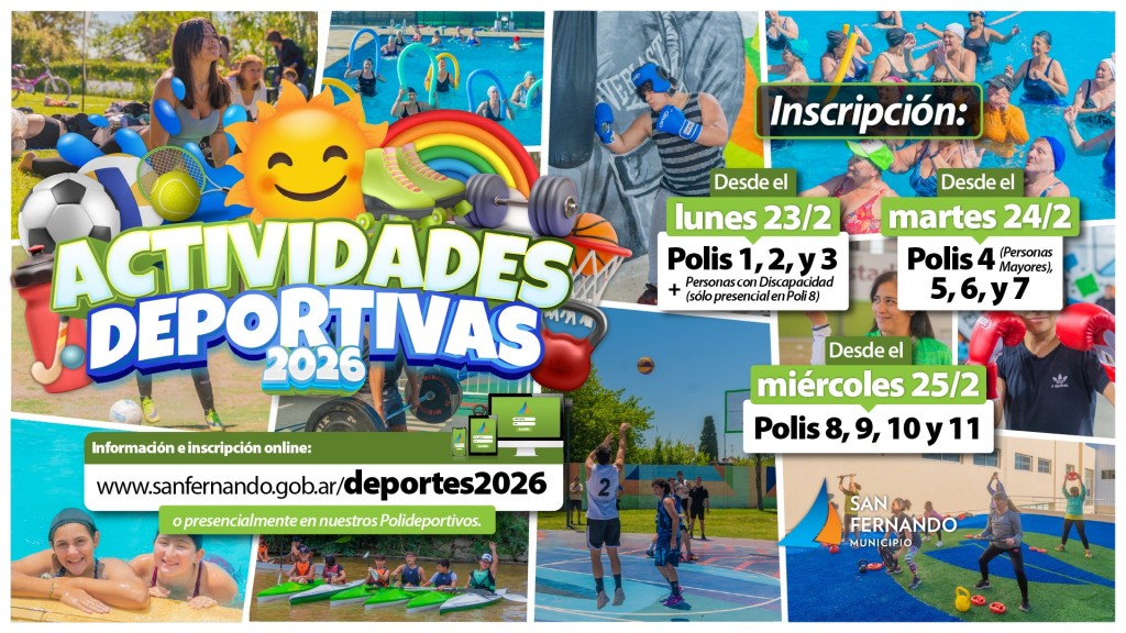 San Fernando: Comenzó la inscripción a sus actividades deportivas anuales