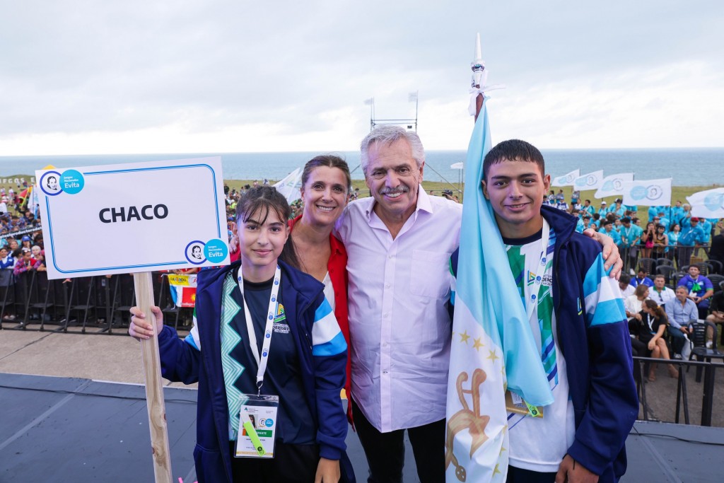 Alberto Fernández inauguró los Juegos Nacionales Evita de Playa en Chapadmalal
