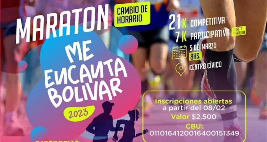 Se encuentra abierta la inscripción para la maratón “Me Encanta Bolívar” 