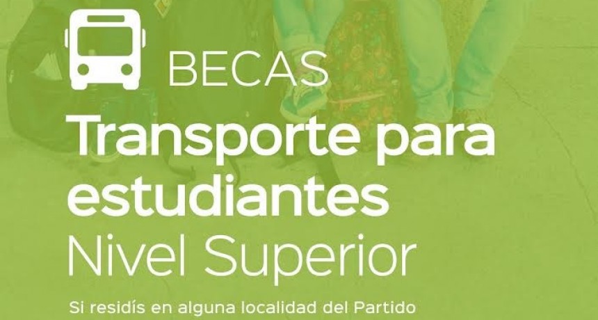 Gral. Villegas: Becas de transporte para estudiantes Nivel Superior en el Partido