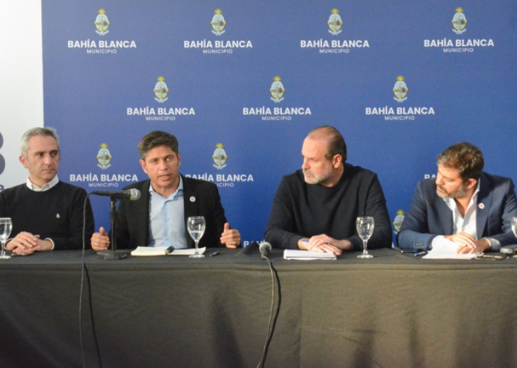 Kicillof anunció una inversión de $273.000 millones para avanzar con la reactivación de Bahía Blanca