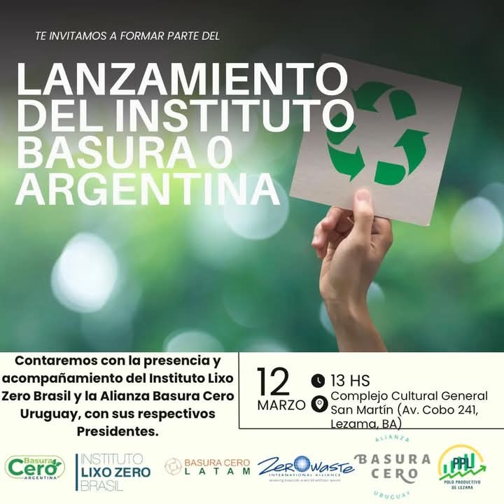 Lezama: Se realizó el lanzamiento del Instituto Basura Cero Argentina