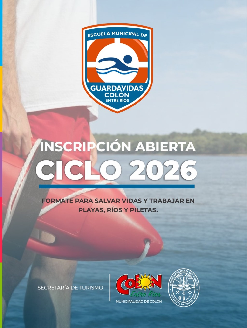 Col&oacute;n (ER): Abri&oacute; la inscripci&oacute;n para el ciclo 2026 de la Escuela Municipal de Guardavidas