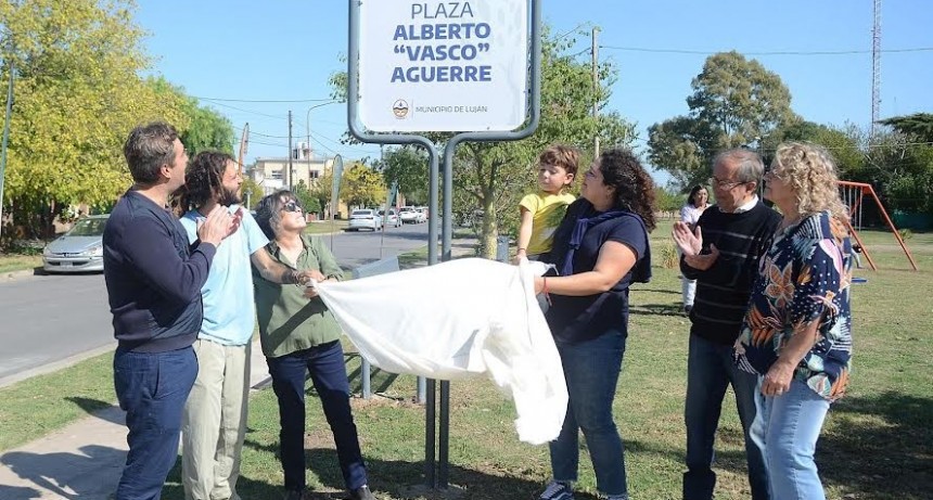 Luján: Se inauguró la nueva “Plaza Vasco Aguerre” en El Trébol