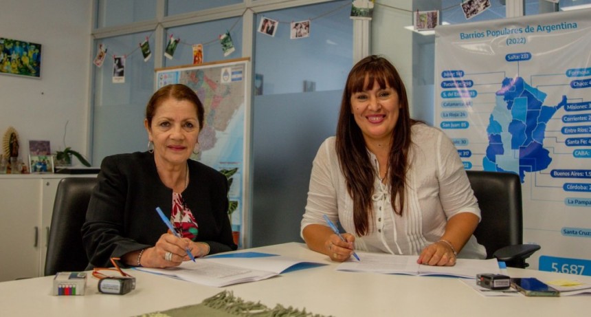 Pte. Perón: Cantero firmó un convenio para instalar luces led en todo el barrio San Roque 