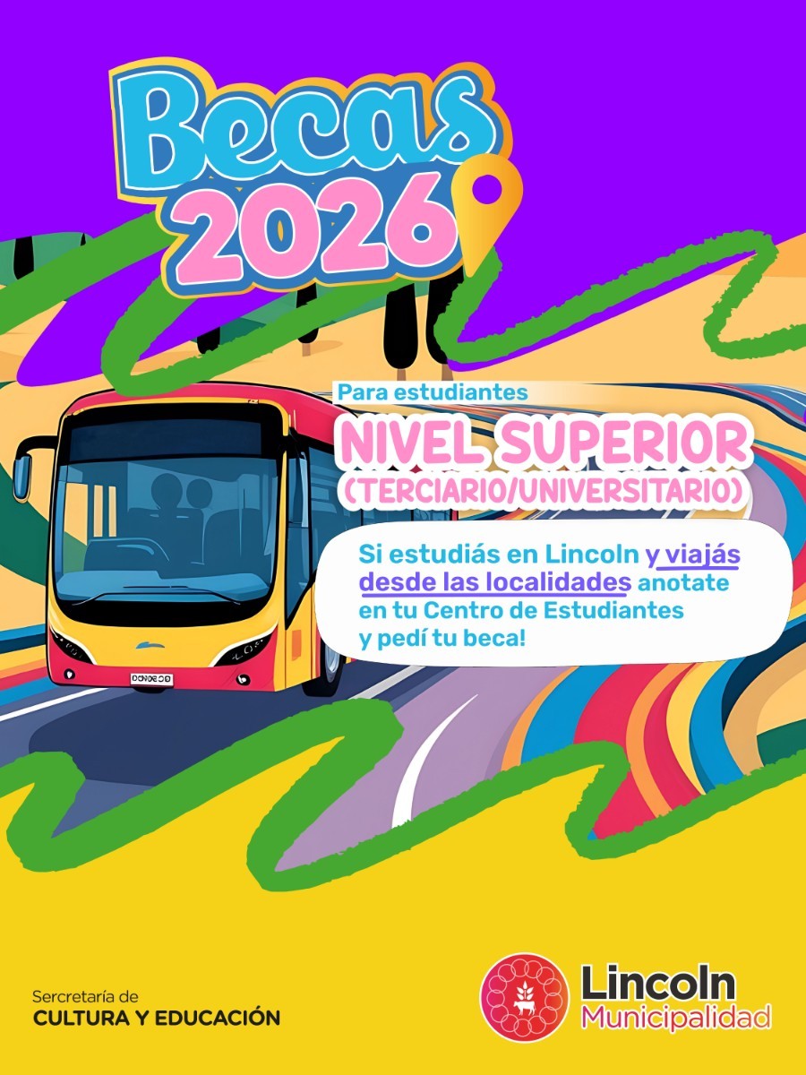 Lincoln: Comenz&oacute; la inscripci&oacute;n a las becas de transporte para estudiantes de Nivel Superior  