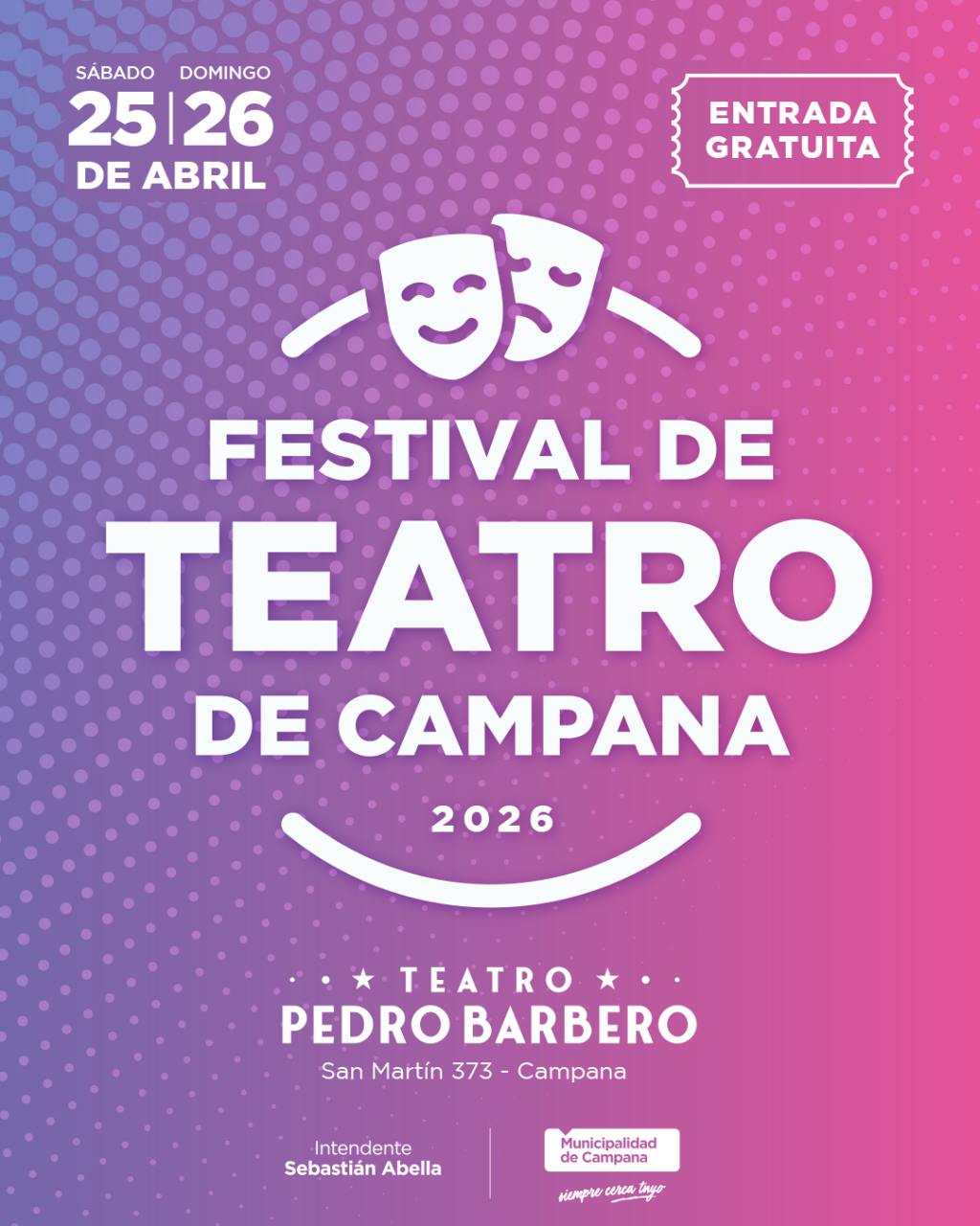 Campana: Con una amplia grilla de espect&aacute;culos, este s&aacute;bado comienza el Festival de Teatro