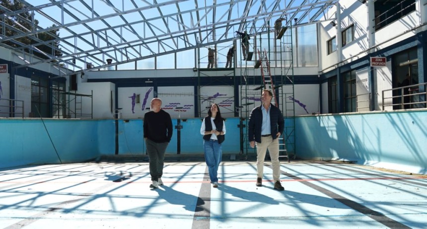 Vicente L&oacute;pez: Avanza con la modernizaci&oacute;n del natatorio en el CEMINA de Florida Oeste