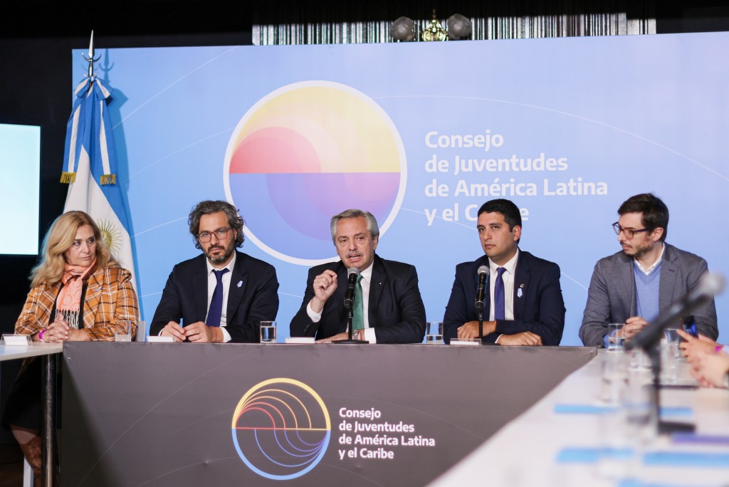 Alberto Fernández participó del lanzamiento del Consejo de Juventudes de América Latina y el Caribe 
