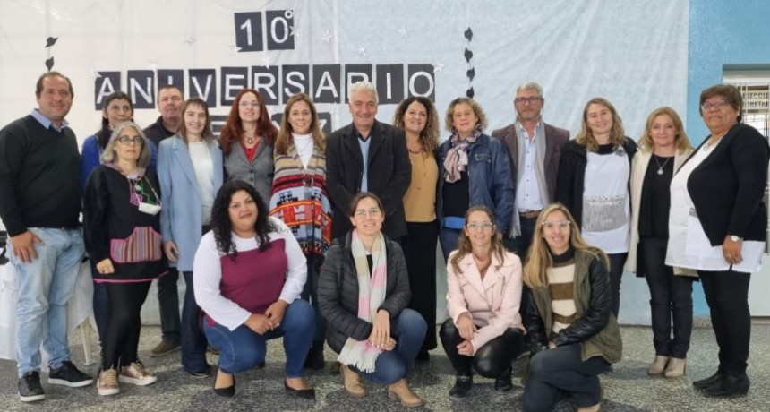 C. de Patagones: Zara participó del acto por el 10° aniversario de la Escuela de Educación Secundaria N°7 