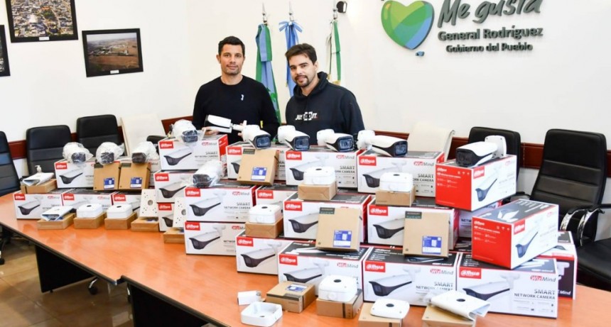 Gral. Rodríguez: El Municipio adquirió 100 nuevas cámaras de seguridad