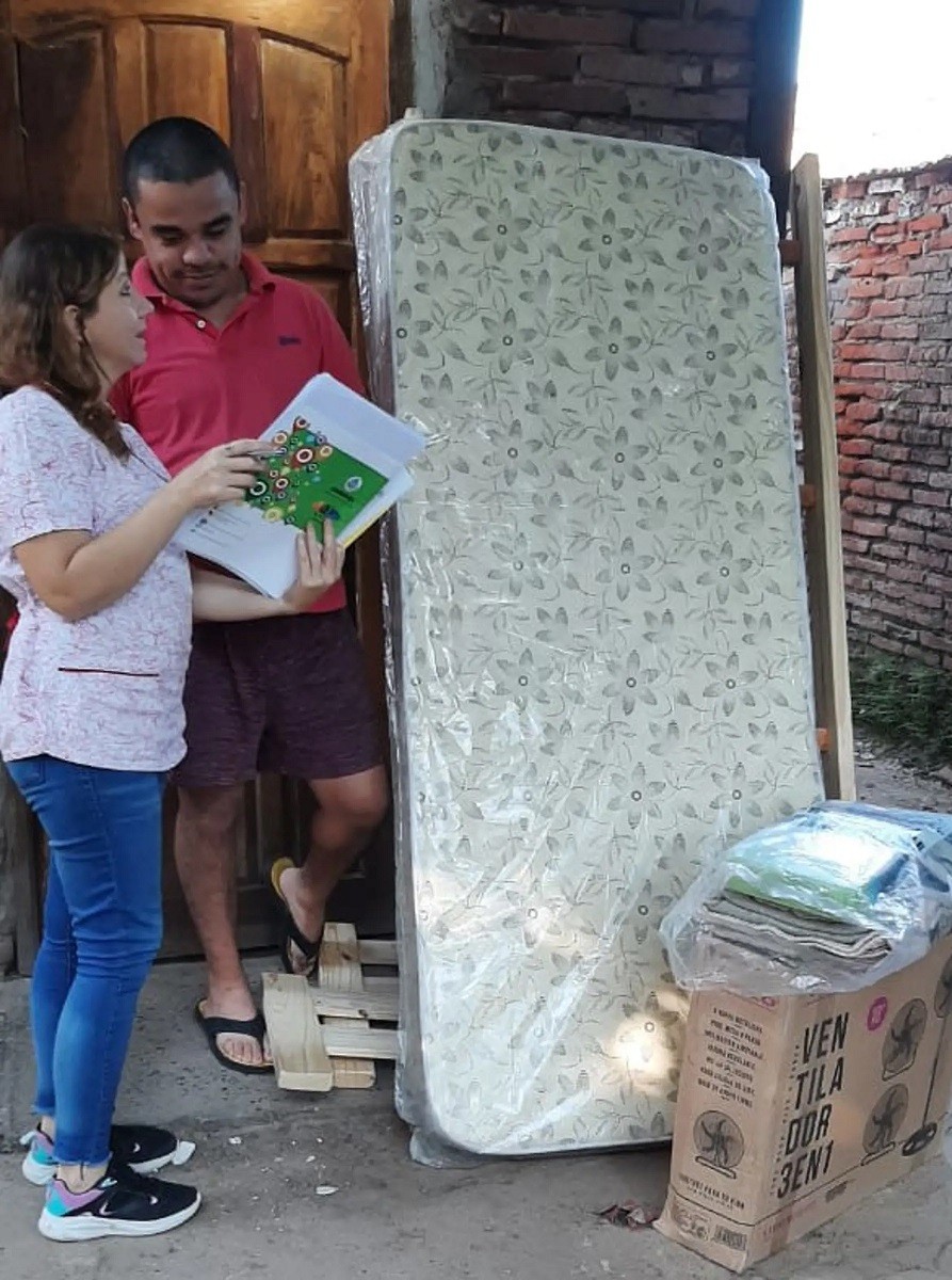 Corrientes: El COPRODIS entregó recursos a familias del Barrio Patono