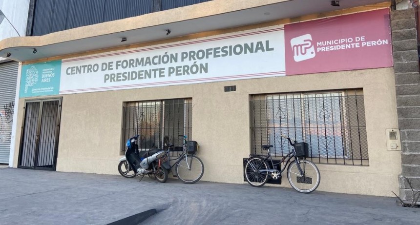 Pte. Perón: Se realizará la inscripción de nuevos cursos de oficio en el Centro de Formación Profesional 