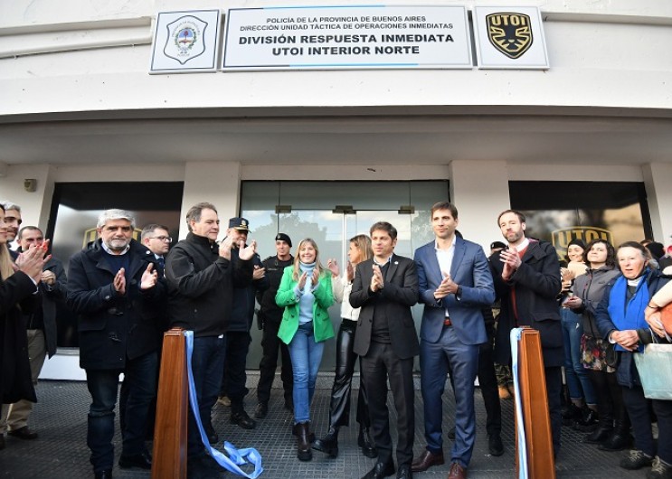 Kicillof junto Passaglia inauguraron la base de la UTOI en San Nicolás