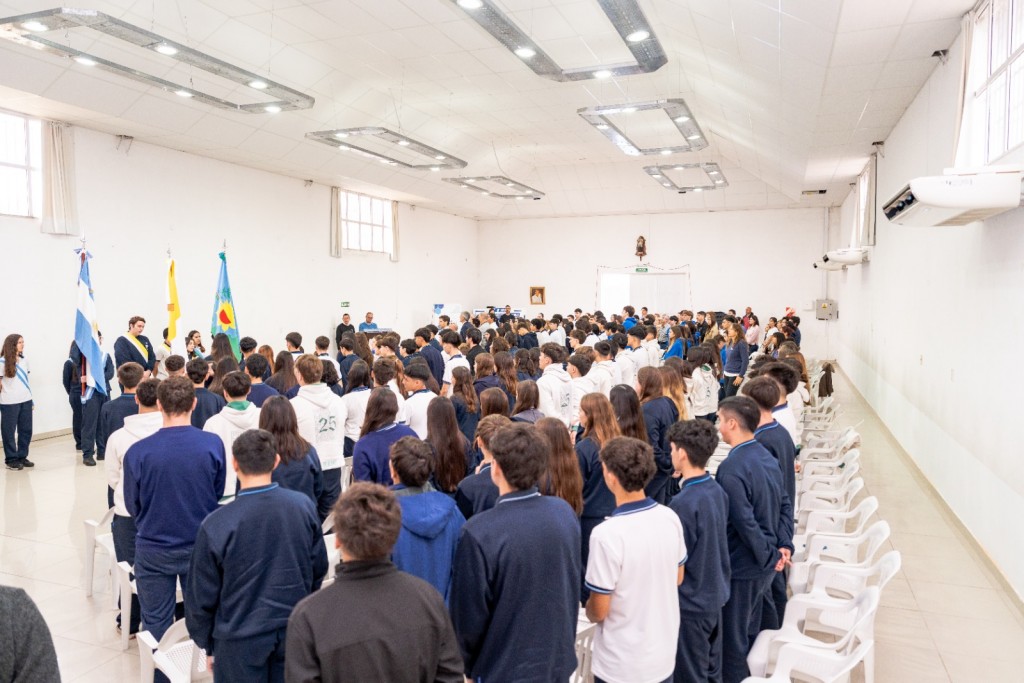 San Nicolás: Passaglia participó de la promesa a la lealtad a la constitución nacional en el Colegio Don Bosco 