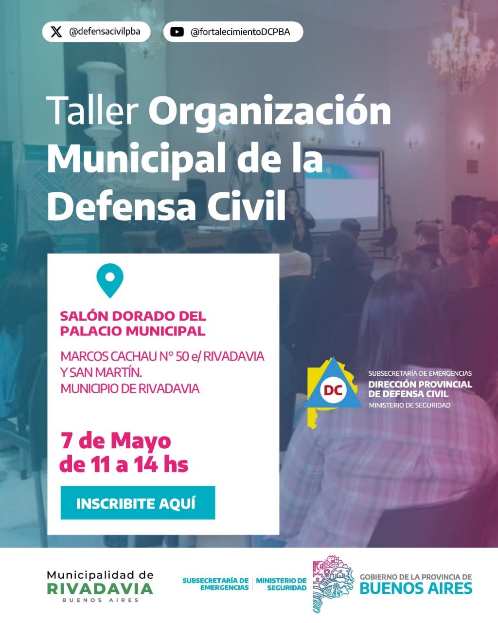 Rivadavia: La ciudad será sede del encuentro regional de Organización Municipal de la Defensa Civil 