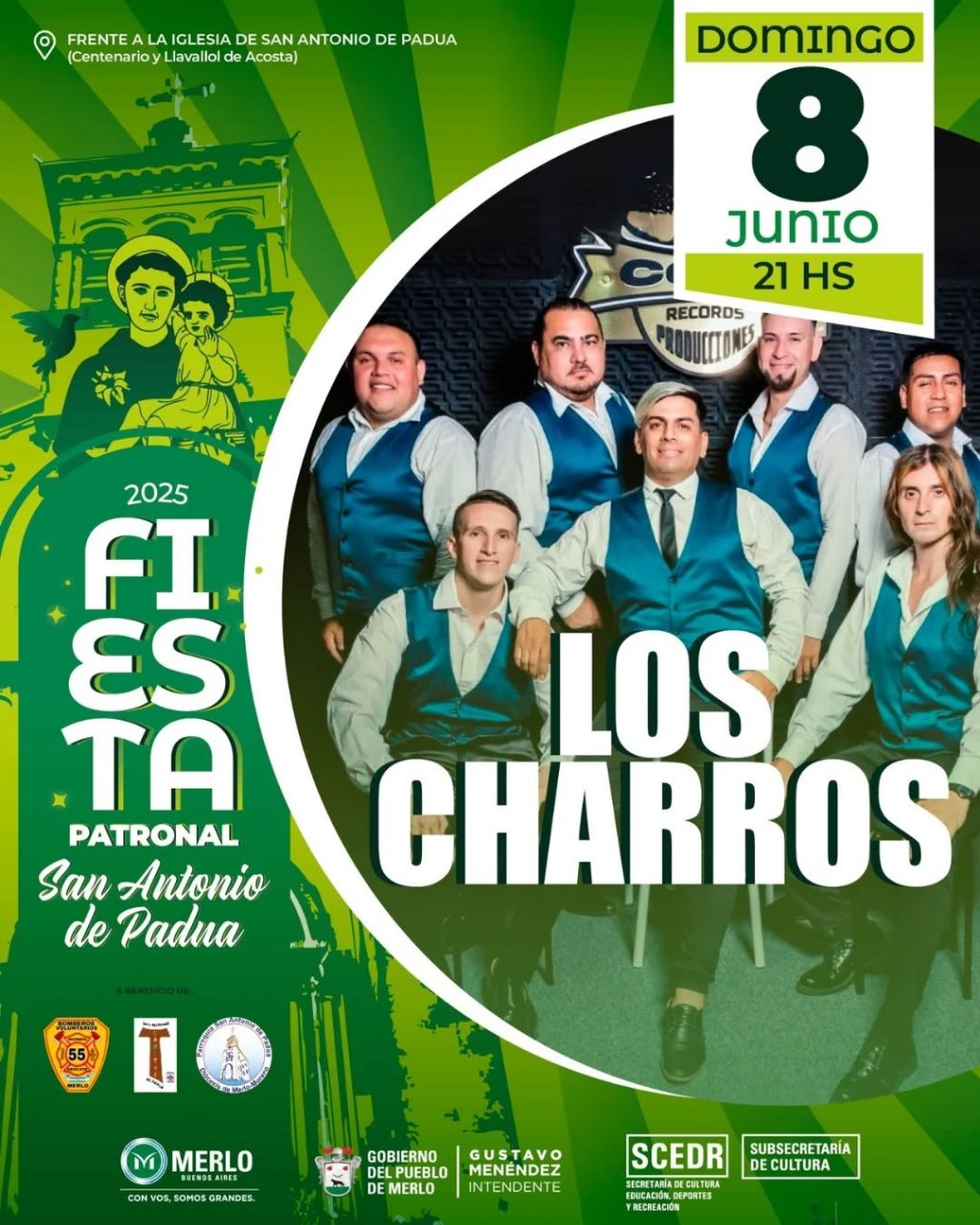 Merlo: Se viene la Fiesta Patronales de Padua