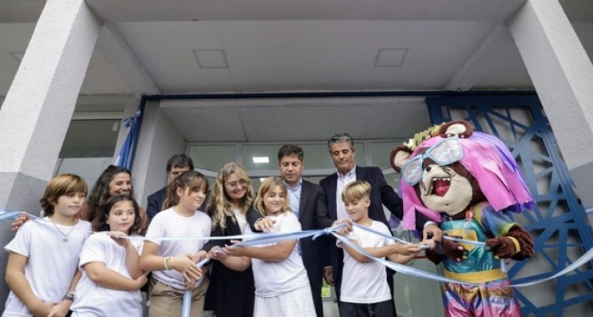 Kicillof inauguró el nuevo edificio para la Escuela de Educación Artística N°1 en Lobos
