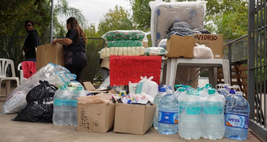 Escobar: El Municipio recibe donaciones para las personas afectadas por el temporal