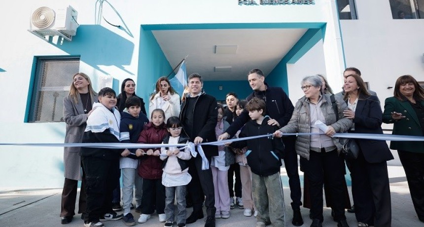 Kicillof inaugur&oacute; el nuevo edificio de la Escuela Primaria N&deg;6 en San Vicente