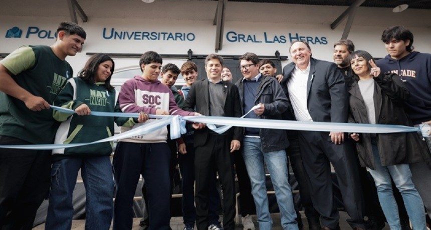 Kicillof inaugur&oacute; el nuevo Polo Universitario de General Las Heras