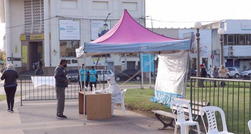 Junín: El Municipio volvió a realizar testeos en la plaza 25 de Mayo