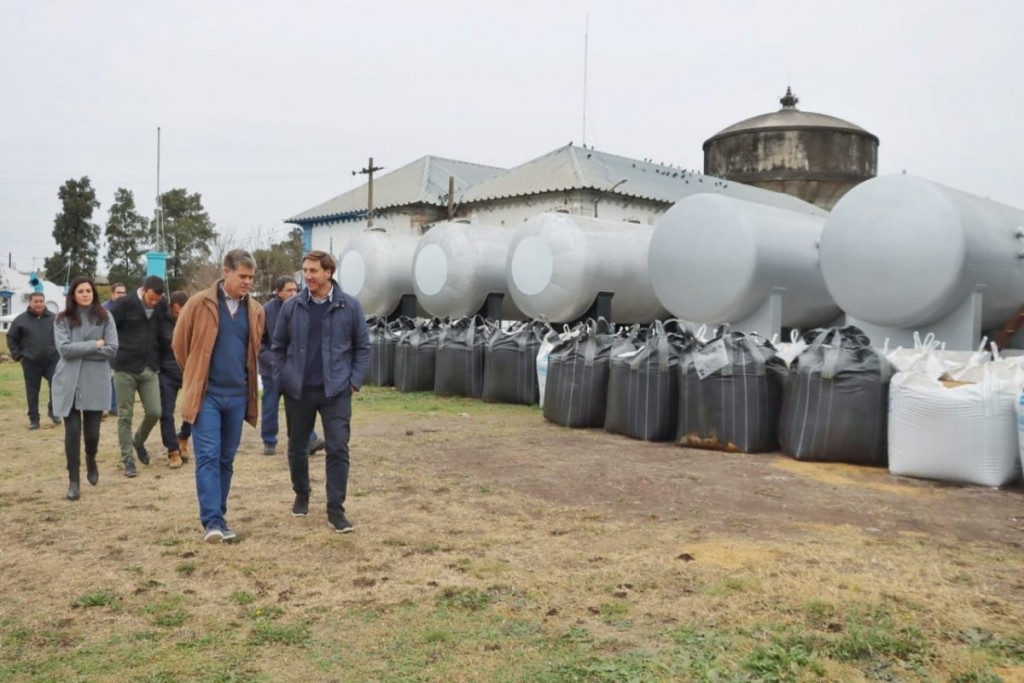 Gualeguaychú (ER): Martín Piaggio recorrió la obra de instalación de los filtros de presión de agua potable 
