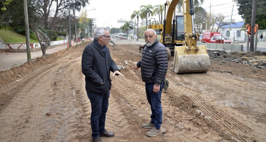Tigre: Julio Zamora inspeccionó los trabajos de repavimentación y renovación de la Ruta 197 en General Pacheco