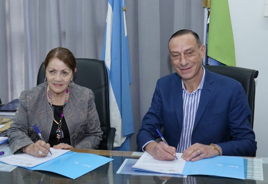 Pte. Perón: Cantero y Arrieta firmaron un convenio para pavimentar toda la Avenida 139 