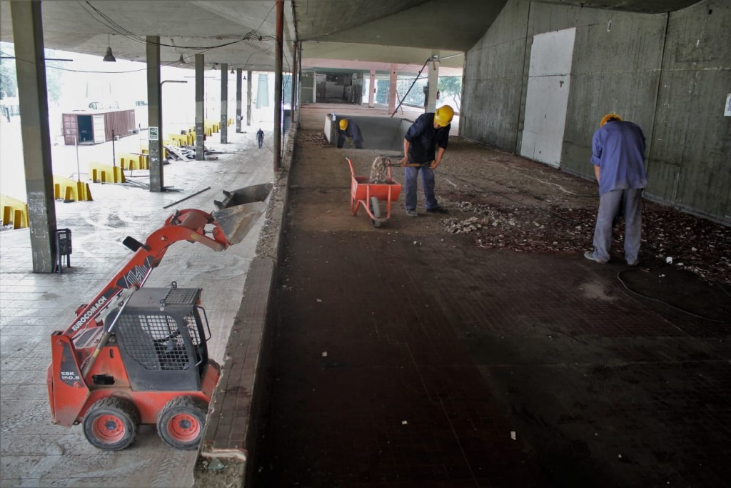 Luján: Avanzan las obras de remodelación de la Terminal de Ómnibus